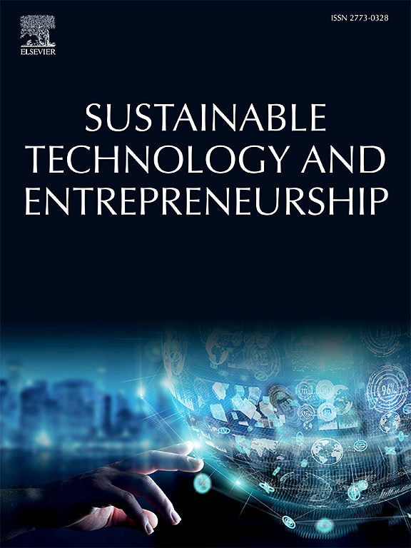 Go to journal home page - Sustainable Technology and Entrepreneurship